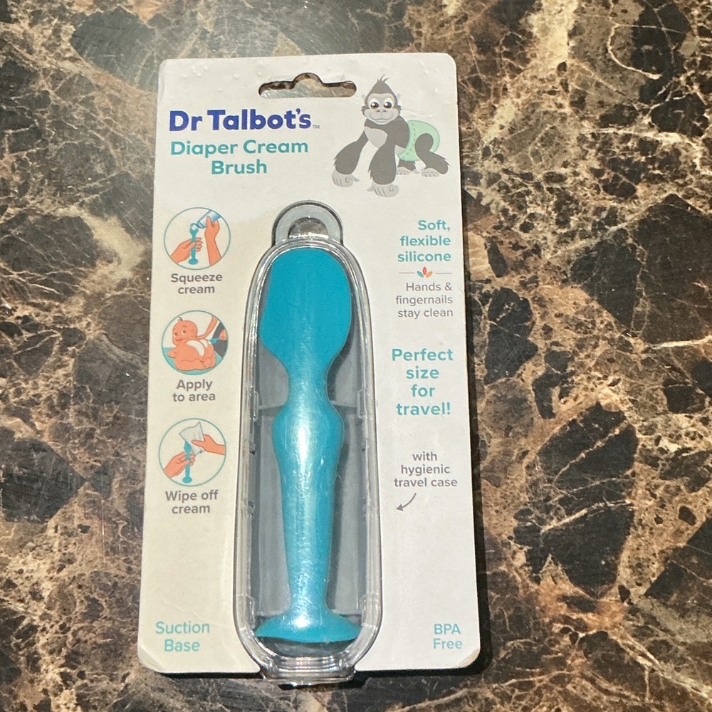 Gray Diaper Cream Brush with Case